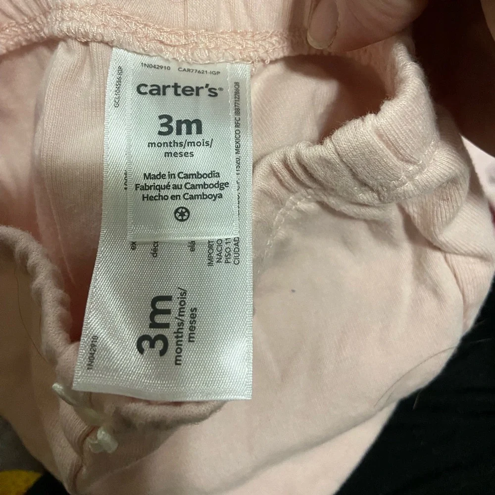 Carters Pink Ruffled Baby Bloomers